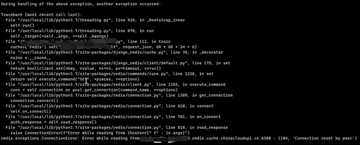 【Azure Cache for Redis】Python Djange-Redis连接Azure Redis服务遇上(104, 'Connection reset by peer')