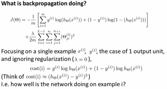 ng机器学习视频笔记（七）  ——神经网络的代价函数、反向传播、梯度检验、随机初始化