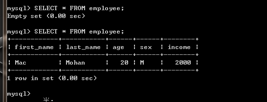 爬虫再探之mysql简单使用