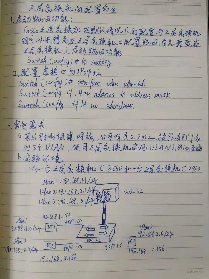 云计算网络基础笔记及VLAN交换机配置