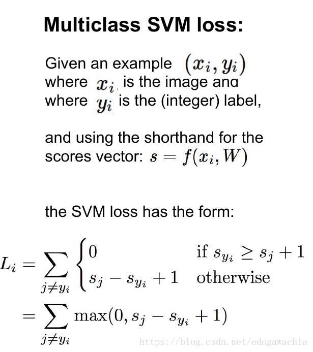 机器学习中的各种损失函数（Hinge loss，交叉熵，softmax）