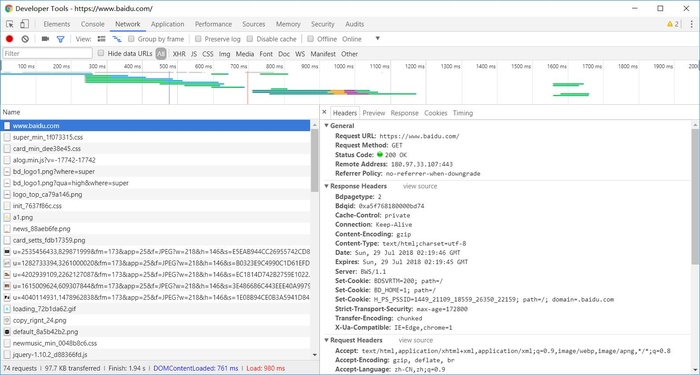 Python爬虫知识点——Chrome开发者工具Network