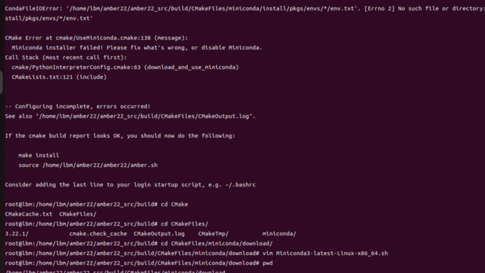 Amber22 安装过程miniconda报错处理