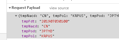 python爬虫,接口是post请求,参数是request payload 的形式,如何传参