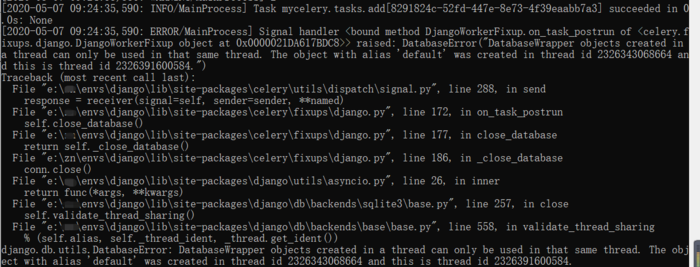 Django celery 使用中遇到的坑