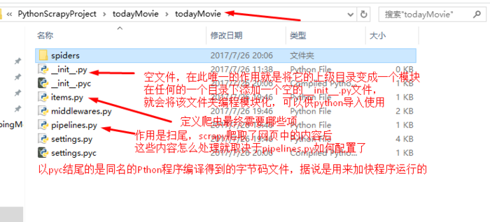 2017.07.26 Python网络爬虫之Scrapy爬虫实战之今日影视