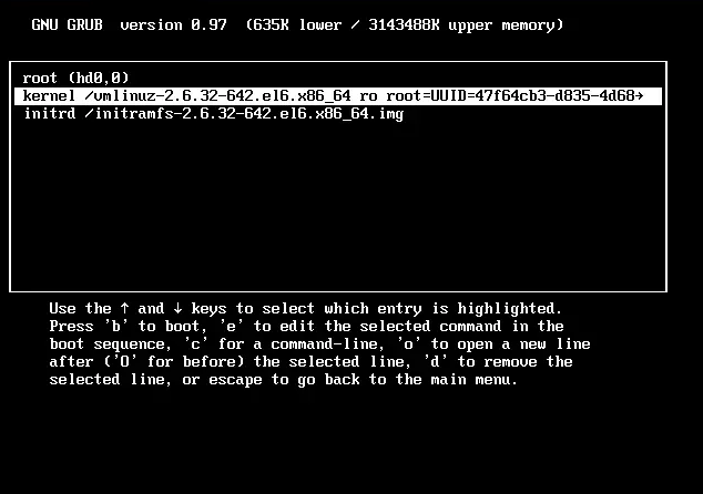 linux虚拟机重置root密码