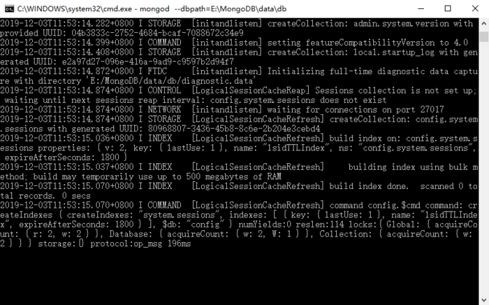 python爬虫-MongoDB安装配置