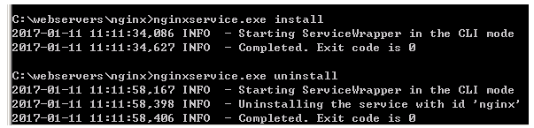 Windows下开机自启动Nginx-将Nginx注册为Windows服务 Windows service wrapper 使用