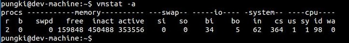 Linux vmstat：报告虚拟内存统计的工具