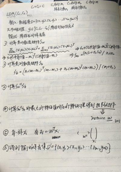 周志华-机器学习西瓜书-第三章习题3.5 LDA