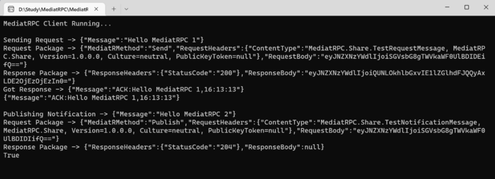 MediatRPC - 基于MediatR和Quic通讯实现的RPC框架，比GRPC更简洁更低耦合，开源发布第一版