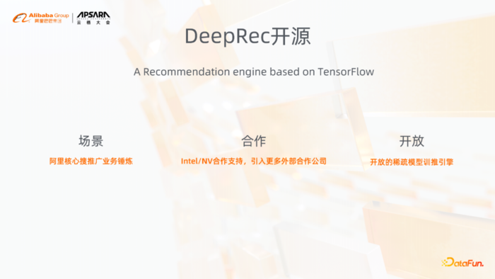 阿里巴巴稀疏模型训练引擎-DeepRec