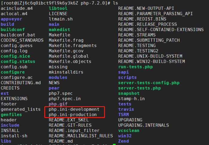linux 源码安装完php后在目录下找不到php.ini的问题