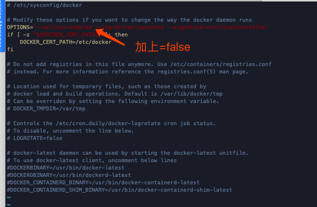 Docker 启动报错 Error starting daemon: SELinux is not supported with the overlay2 ...alse)