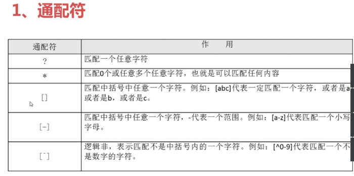 linux简单命令7--管道符和通配符