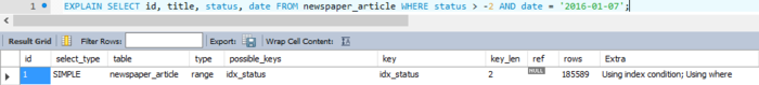 MySQL 多列索引优化小记