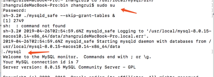 mac使用mysql出现的错误 ERROR 1045 (28000): Access denied for user 'root'@'localhost' (using password: YES)