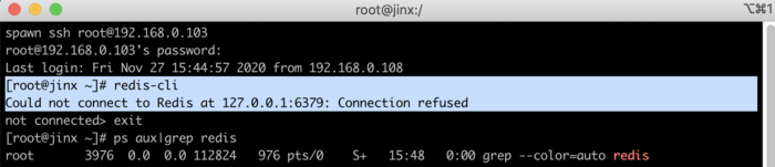 Could not connect to Redis at 127.0.0.1:6379: Connection refused