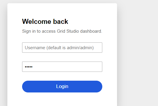 docker 安装 GridStudio