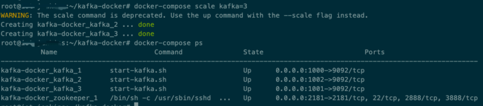 docker快速搭建kafka集群