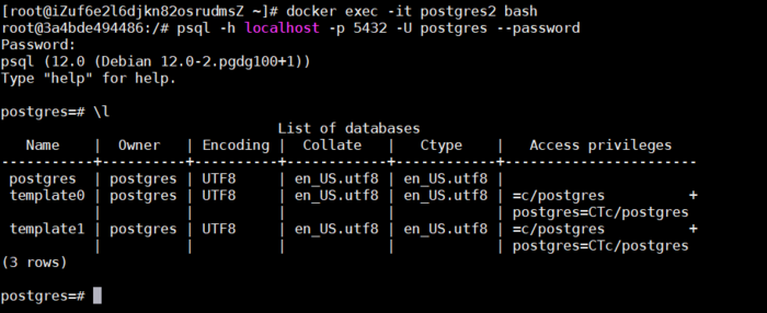 docker安装并持久化postgresql数据库