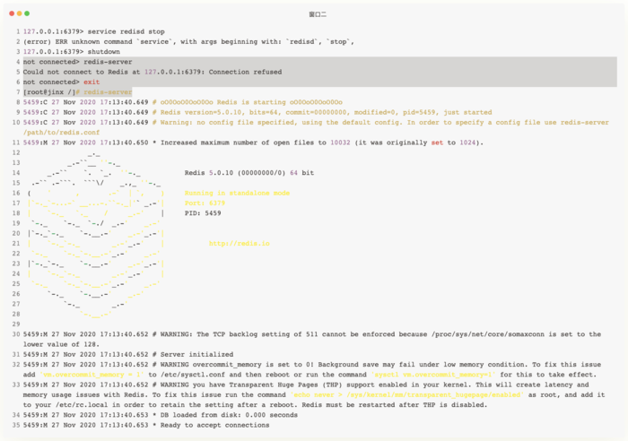 Could not connect to Redis at 127.0.0.1:6379: Connection refused