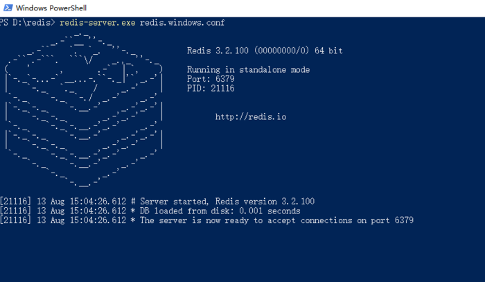 redis问题：redis-server.exe双击闪退 win10系统