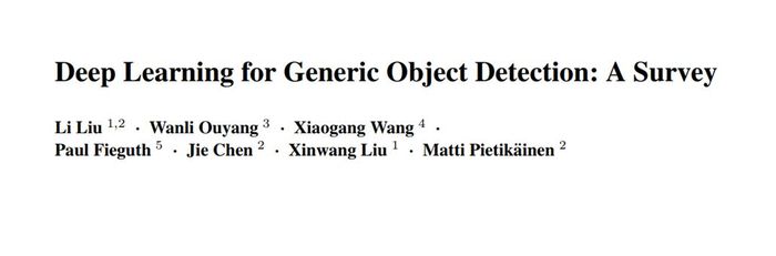 【技术层】##目标检测##论文笔记## 目标检测综述 arXiv1809.02165 Deep Learning for Generic Object Detection: A Survey