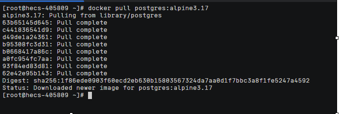 docker 部署 postgres