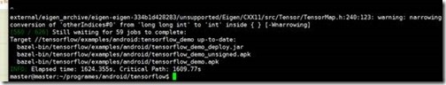 TensorFlow 在android上的Demo（1）