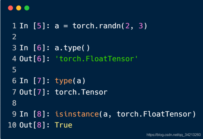 pyTorch——(1)基本数据类型