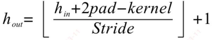 CNN卷积神经网络的卷积层、池化层的输出维度计算公式