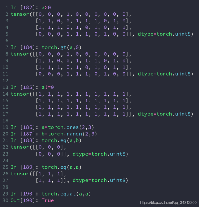 PyTorch——(3) tensor基本运算