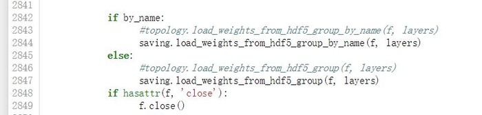 AttributeError:module 'keras.engine.topology' has no attribute 'load_weights_from_hdf5_group_by_name