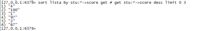 Redis中数据的排序(sort)