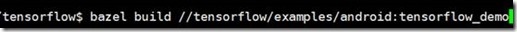 TensorFlow 在android上的Demo（1）