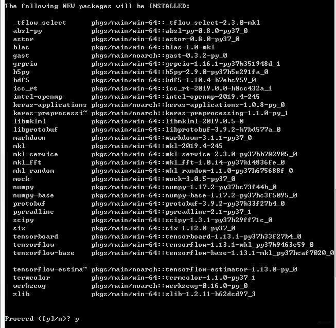 机器学习环境搭建安装TensorFlow1.13.1+Anaconda3.5.3+Python3.7.1+Win10