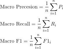 机器学习--Micro Average,Macro Average, Weighted Average