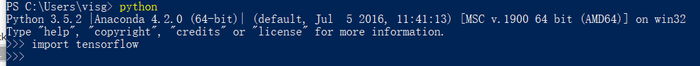 Windows10下通过anaconda安装tensorflow