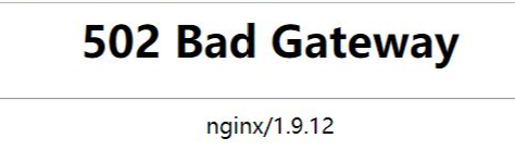 nginx 502 Bad Gateway