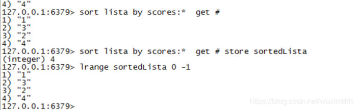 Redis中数据的排序(sort)